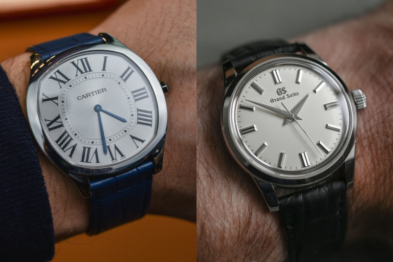 The battle of Elegant Time-Only Watches Verdict – Drive de Cartier Extra-Flat vs. Grand Seiko SBWG231