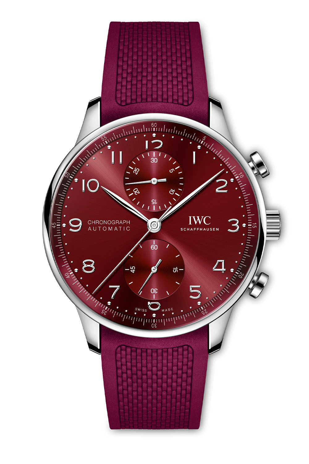 IWC Portugieser Chronograph 3716 new rubber straps 2023 - IW371616