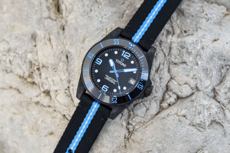 Titoni Seascoper 600 CarboTech Chronometer Dive Watch